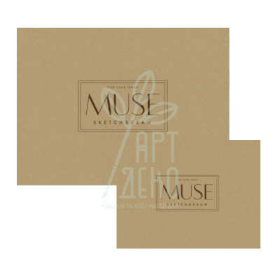 Блок паперу для ескізів та малювання MUSE, 115 г/м2, 40 л., Школярик 