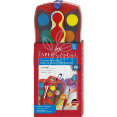 Набір акварельних фарб сухих Connector, 24 шт, Faber-Castell