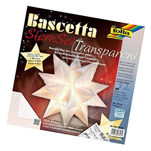 Калька прозора Bascetta-Star Kit, 30х30 см, 115 г/м2, Folia