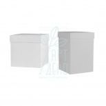 Коробка декоративна, біла, 6х6 см, Україна