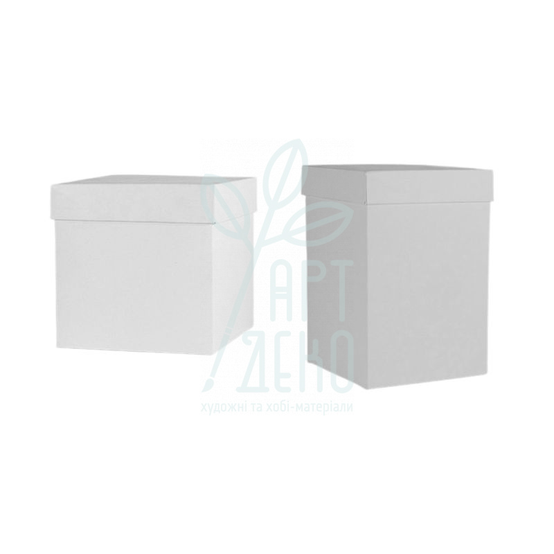 Коробка декоративна, біла, 6х6 см, Україна