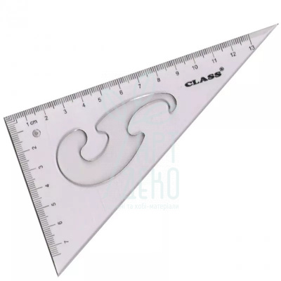 Трикутник пластиковий 60°/130 мм, Class
