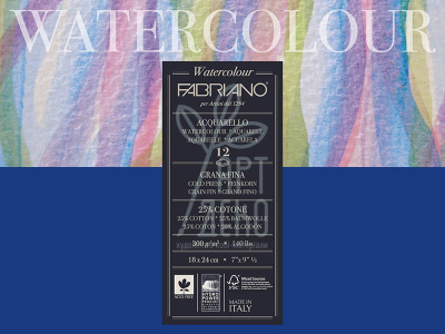 Альбом для акварелі Watercolour Studio Cold pressed, 300 г/м2, 12 л., Fabriano Альбом для акварелі Watercolour Studio Cold pressed, 300 г/м2, 12 л., Fabriano
