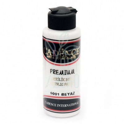 Фарба акрилова Premium Acrylic Paint, 250 мл, Білий, Cadence