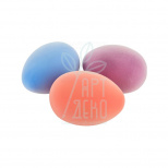 Яйце оксамитове, вузьке, 6 см, кольори в асортименті