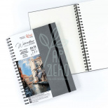 Блокнот для акварелі Watercolor by Fabriano, спіраль, Антрацит, А4 (21х29,7 см), 200 г/м2, 32 л,Rosa