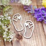 Набір чипбордів "Тапочки з сердечками", Вензелик