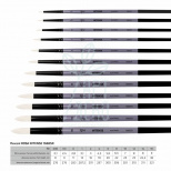 Пензель Синтетика кругла загострена Intense 1668SR, д. р., ROSA