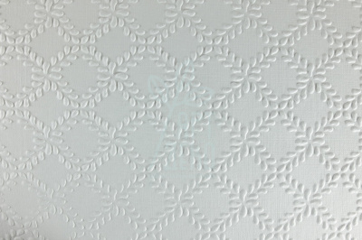 Папір текстурований тиснений "Орнамент 1", білий, 21х30 см, Україна