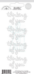 Лист наліпок Thinking of you, Doodlebug