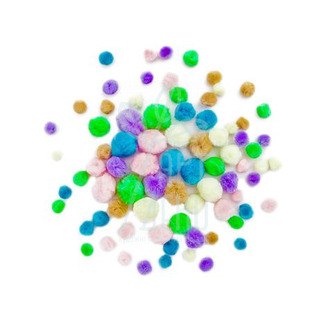 Набір помпонів Mix Pastel, 78 шт., DPCraft