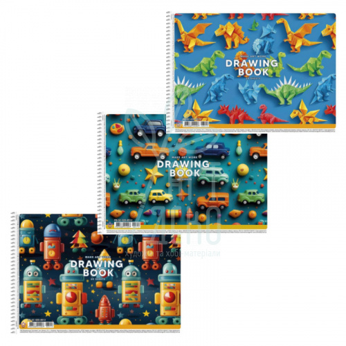 Альбом для малювання Star, спiраль, УФ-лак, А4, 100 г/м2, 20 л, Школярик