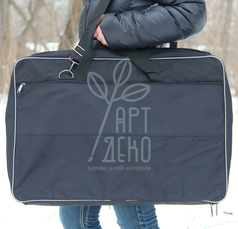 Папка з тканини "Євро", А3 (29,7х42 см) жорстка, чорна, Україна