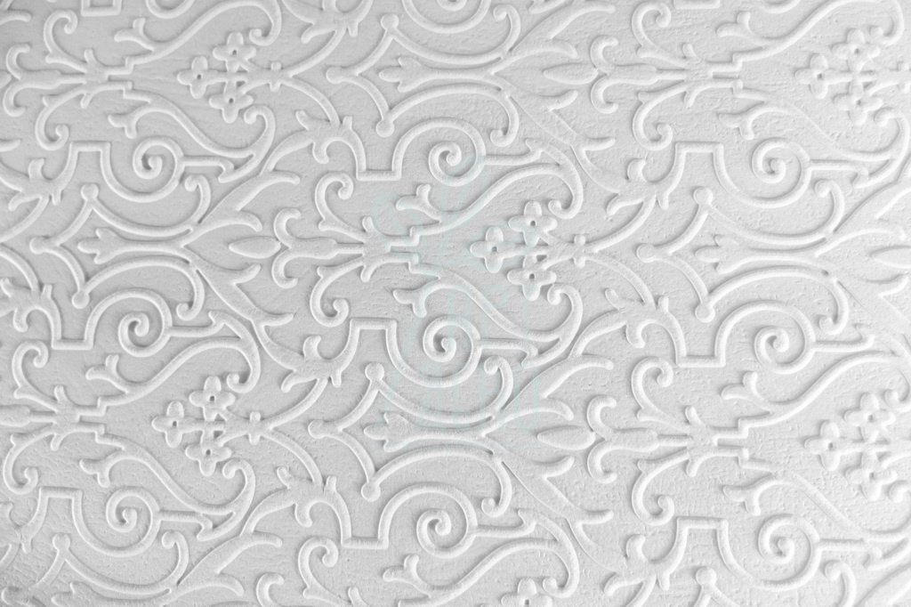 Папір текстурований, тиснений "Орнамент 3", білий, 13х18 см, Україна