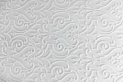 Папір текстурований тиснений "Орнамент 3", білий, 13х18 см, Україна