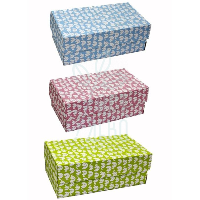 Коробка подарункова, гофрокартон "Слони", 31,8х17,8х11,9 см, Україна