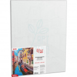 Полотно на картоні з контуром "Міста №2", 30х40 см, бавовна, акрил, ROSA Start