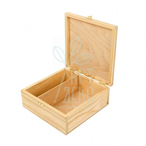 Скринька дерев'яна з замком, 2 секції, 20х20х8 см, ROSA Talent