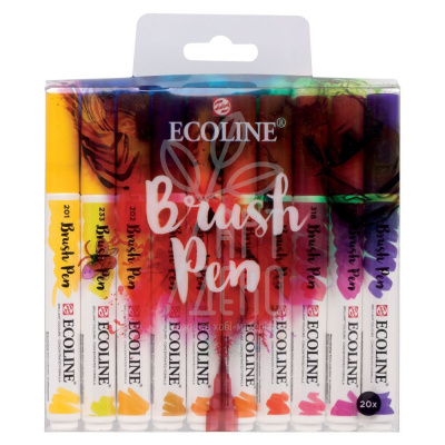 Набір пензлів-ручок Ecoline Brushpen, 20 шт., Royal Talens