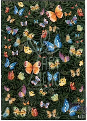 Декупажна карта "Метелики", 50х70 см, Maimeri