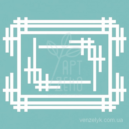 Набір чипбордів "Рамка + кутики 01", Вензелик