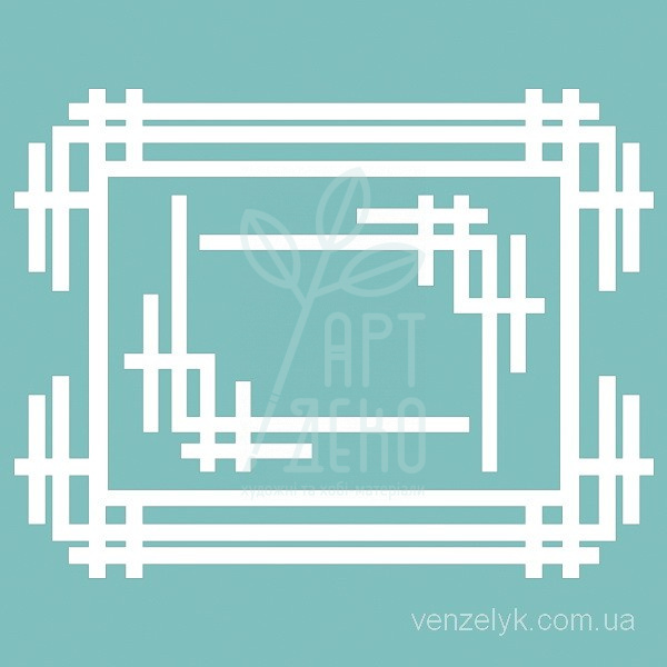 Набір чипбордів "Рамка + кутики 01", Вензелик