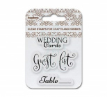 Набір штампів силіконових "Wedding cards", 7х7 см, Scrapberry's