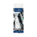 Набір маркерів двосторонніх Shades of Grey Aqua, 6 шт, Faber-Castell