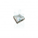 Коробка подарункова з віконцем "Свято", 11x11x3,7 cм, Україна