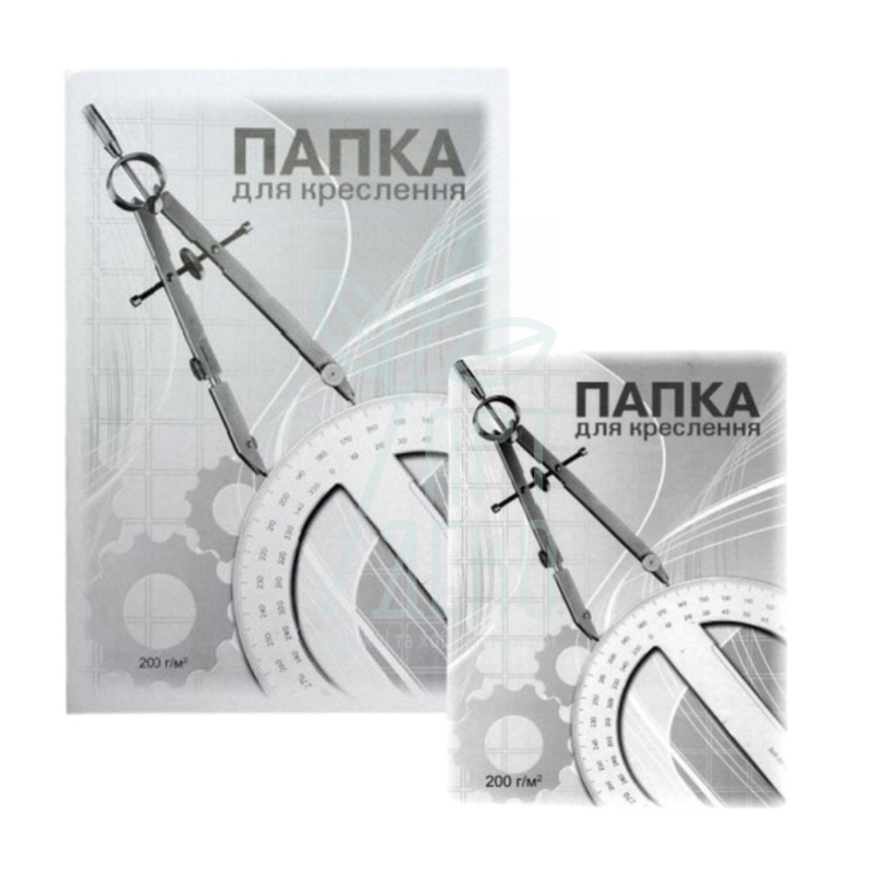 Папка для креслення, 200 г/м2, 10 л, Бріск