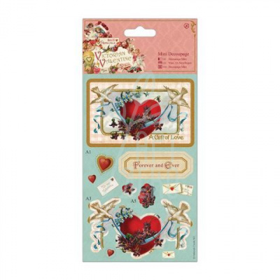 Набір матеріалів для виготовлення листівки "Victorian Valentine", ROSA KIDS