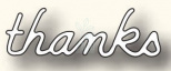 Ніж для скрапбукінгу A Little Thanks craft die, Memory Box