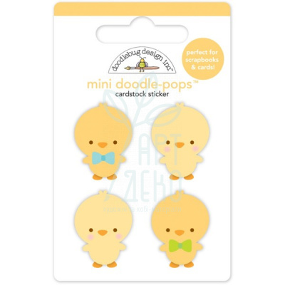 Наклейки об'ємні Chickies mini doodle-pops, Doodlebug