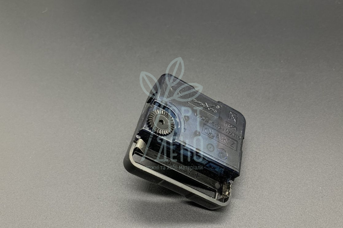 Механізм для годинника, безшумний, 55х55х16 мм, шток 12 мм, Китай