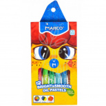 Набір пастелі олійної Bright&Smooth, 12 кол, Marco