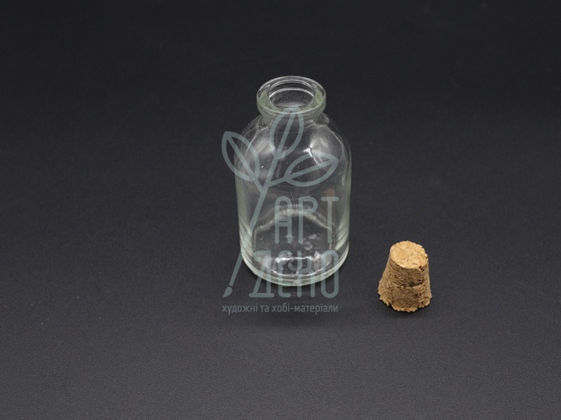 Пляшечка скляна, 36х63 мм, 32 мл, Китай