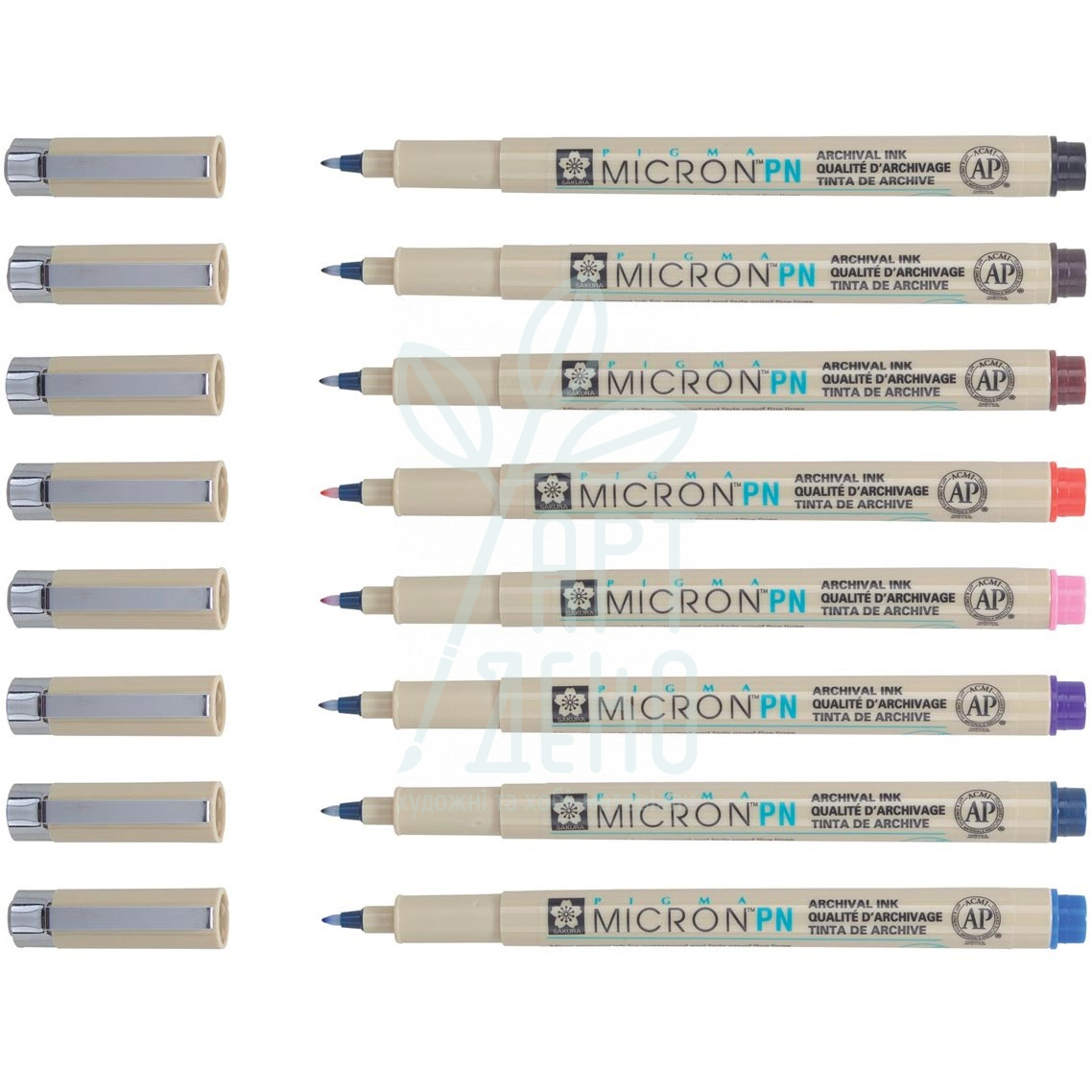 Набір лайнерів-ручок Pigma Micron PN, 8 шт, Sakura
