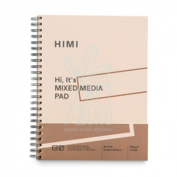 Блокнот для змішаних технік Mixed Media, спіраль, 22,9х30,5 см, 180...