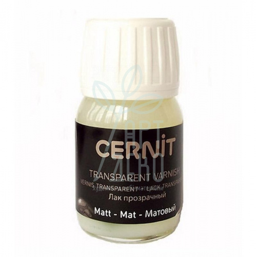 Лак для полімерної глини на водній основі Transparent Varnish Mat, 250 мл, матовий, Cernit
