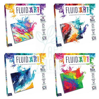 Набір для творчості "Fluid ART", 6 х30 мл, в асортименті, 31х31 см, Україна