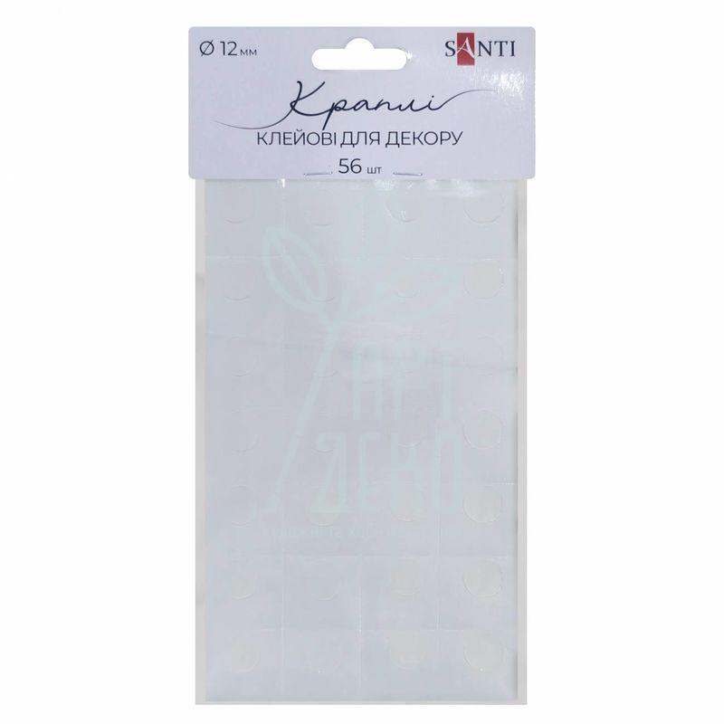 Клейові краплі, 12 мм, 56 шт, Santi