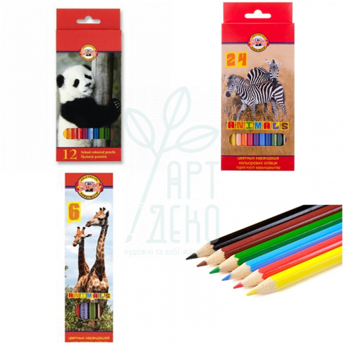 Набір олівців кольорових "Зоопарк", KOH-I-NOOR