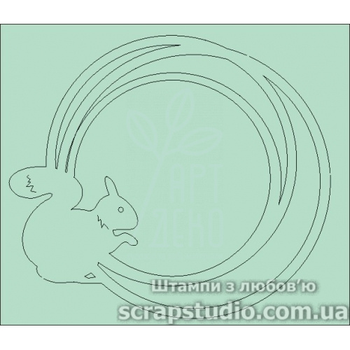 Набір чипбордів "Білочка", 7,8х6,7 см, Україна