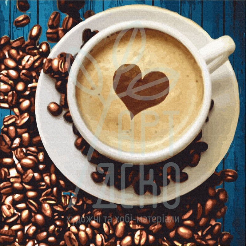 Полотно на картоні з контуром Натюрморт №40, 30х30 см, бавовна, акрил, ROSA Start