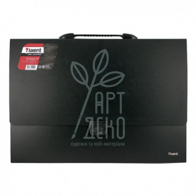 Портфель пластиковий, 1 відділення, А3 (29,7х42 см), чорний, Axent