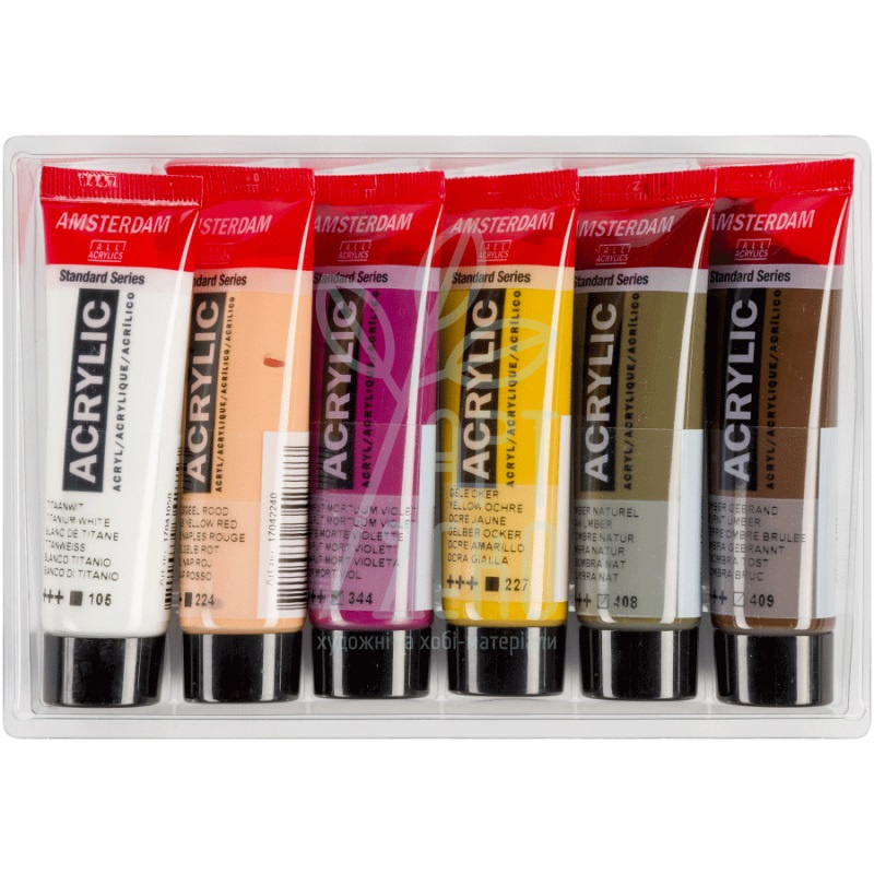 Набір акрилових фарб AMSTERDAM PORTRAIT, 6х20 мл, Royal Talens