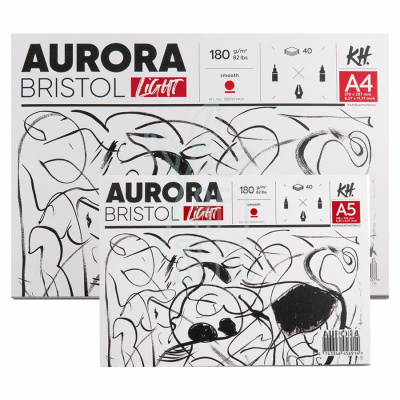 Склейка для рисунку Aurora Lanscape (Bristol), 100% целюлоза, 180 г/м2, 40 л., KUNST & HOBI