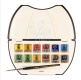Набір акварельних фарб Rembrandt Pocket Box, пластик. пенал, кювети, 12 кол, + пензель, Royal Talens
