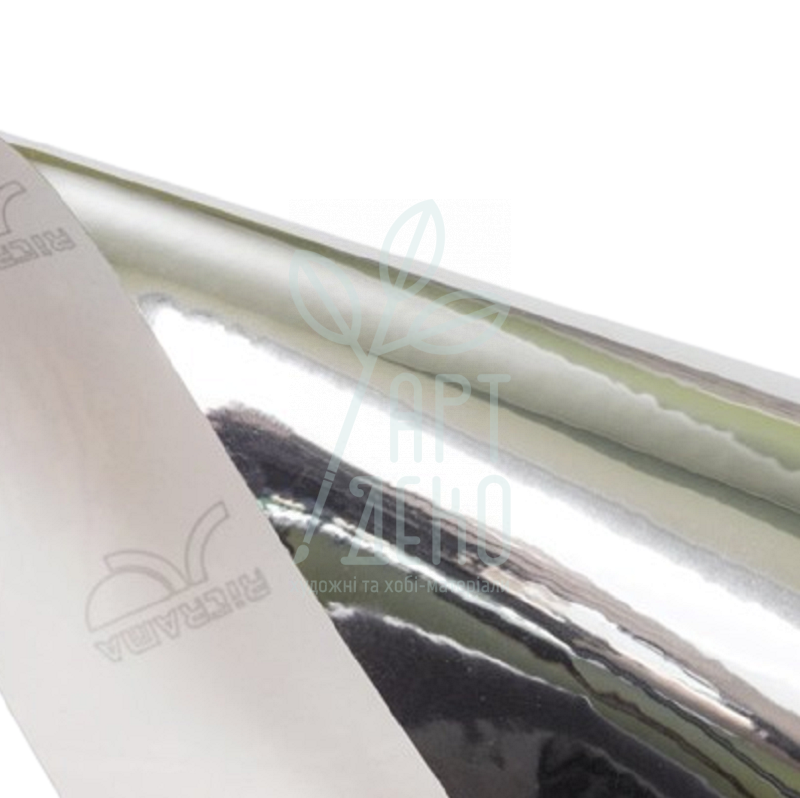 Плівка самоклейна RI-670/50, Bright silver, глянцева, 30х30 см