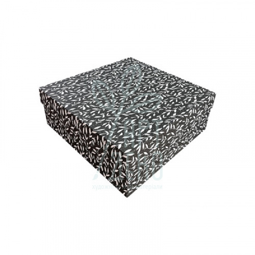 Коробка подарункова, гофрокартон "Гілочки", 40х40х15 см, Україна